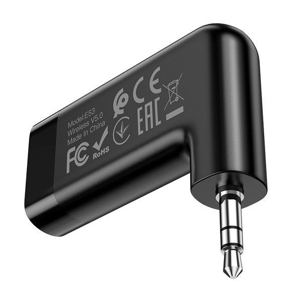 Bluetooth-ресивер HOCO E53 Dawn sound in-car AUX wireless receiver Black 548553355 фото