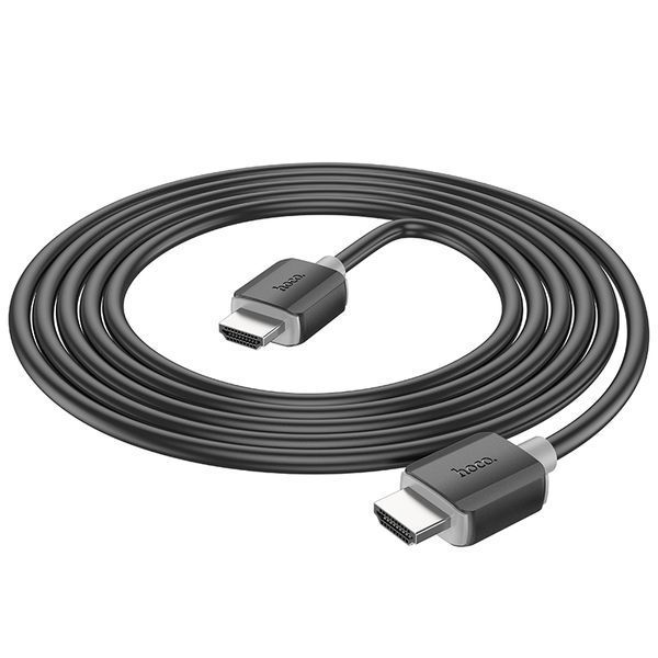 Кабель HOCO US08 HDTV 2.0 male-to-male 4K HD data cable(L=2M) Black 463460215 фото