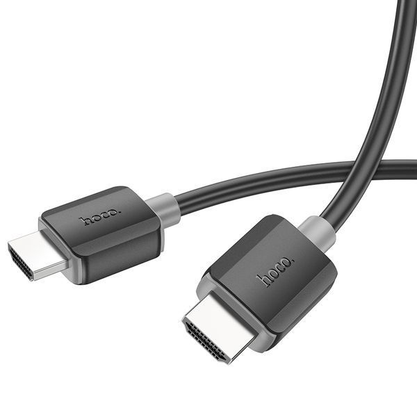 Кабель HOCO US08 HDTV 2.0 male-to-male 4K HD data cable(L=2M) Black 463460215 фото