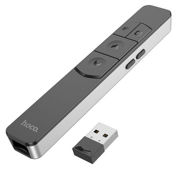 Лазерна указка HOCO GM202 Smart PPT page turning pen Silver 818768024 фото
