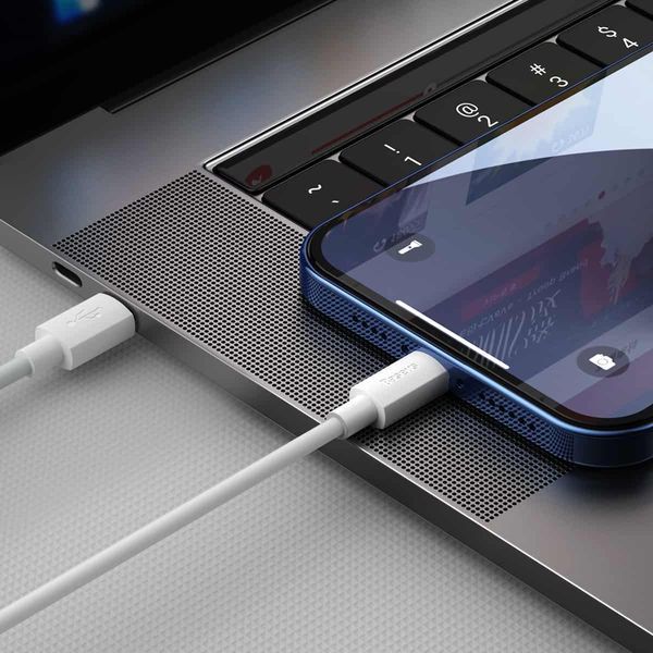 Кабель Baseus Simple Wisdom Data Cable Kit USB to iP PD 20W (2PCS/Set）1.5m White 707280263 фото