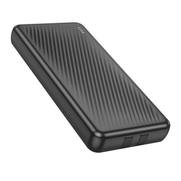 Зовнішній акумулятор BOROFONE BJ57 Graceful 22.5W+PD20W fully compatible power bank with cable (10000mAh) Black 120635867 фото