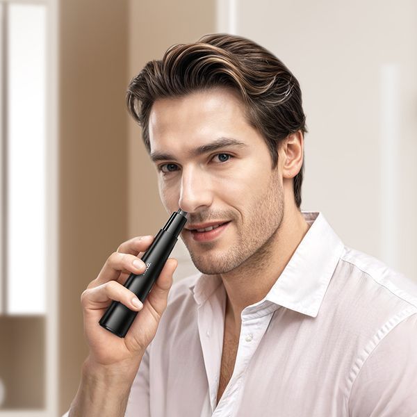 Тример для носа 3-в-1 HOCO HP37 Three-in-one multifunctional nose hair trimmer Black 713102736 фото