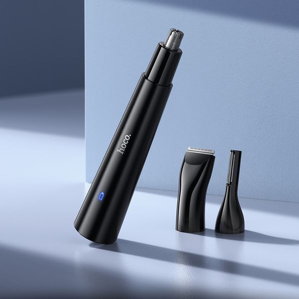 Тример для носа 3-в-1 HOCO HP37 Three-in-one multifunctional nose hair trimmer Black 713102736 фото