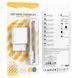 Сетевое зарядное устройство с кабелем BOROFONE BA74A Aspirer single port charger set(iP) White 106895119 фото 2