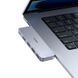 USB-хаб Baseus UltraJoy Series 5-Port HUB Space Grey (USB-C*2 to USB-C 40Gbps*1+HDMI 4K@30Hz*1+USB3.0*3） 849464016 фото 5