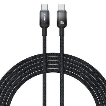 Кабель Baseus Discolor Series Fast Charging Cable USB-C to USB-C 100W 1m Cluster Black 467012600 фото