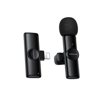 Бездротова мікрофонна система BOROFONE BFK16 Winner (Lightning) Black 104562425 фото