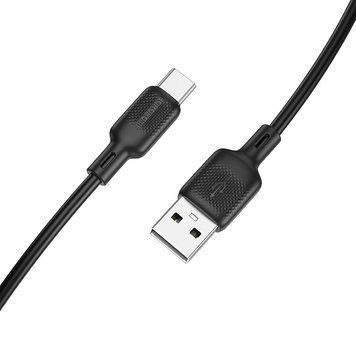 Кабель BOROFONE BX113 Lenny silicone charging data cable Type-C(L=1M) Black 102578537 фото