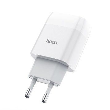 Мережевий зарядний пристрій HOCO C73A Glorious dual port charger 12W White 230312849 фото