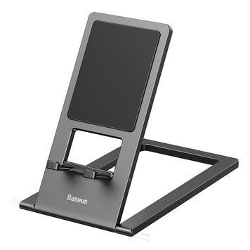 Подставка для телефона Baseus Foldable Metal Desktop Holder Gray 732688829 фото