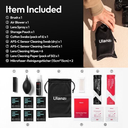 Набір для чистки Ulanzi CO72 10-in-1 Cleaning Kit 864380672 фото