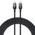 Кабель Baseus Discolor Series Fast Charging Cable USB-C to USB-C 100W 1m Cluster Black 467012600 фото