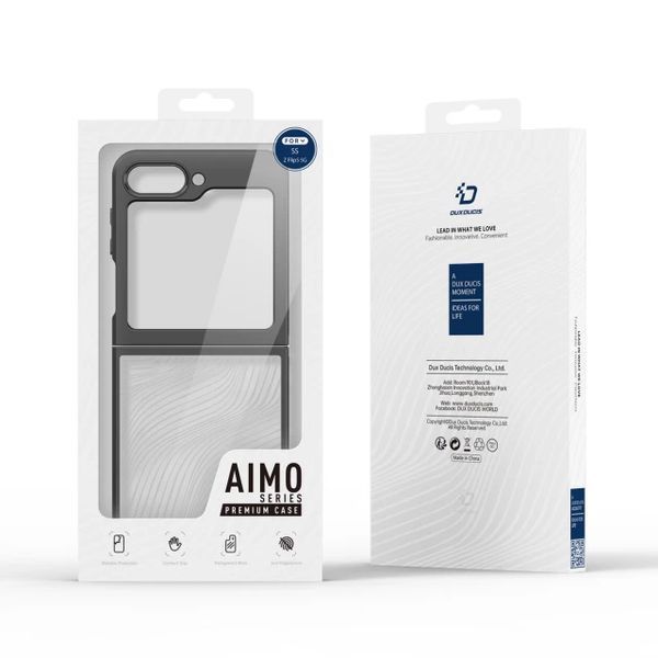 Чохол для смартфона DUX DUCIS Aimo for Samsung Flip 5 Black 117215363 фото