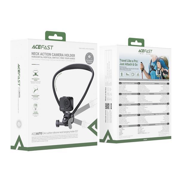 Кріплення на шию ACEFAST E37 Air cushion silicone neck-hanging holder Black 951818080 фото