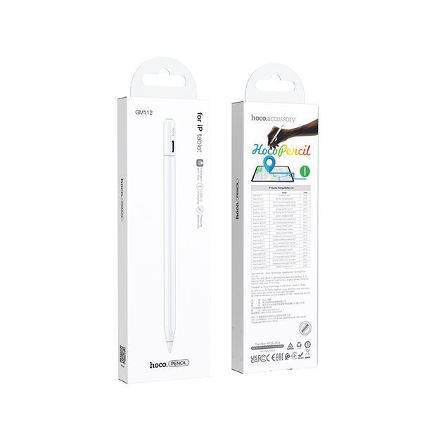 Стилус HOCO GM112 Intelligent anti-lost active capacitive pen with digital display pad dedicated White 830158201 фото