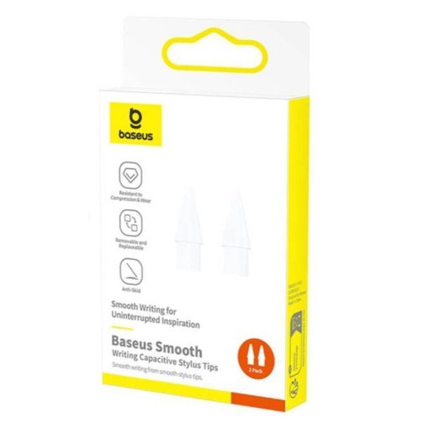 Змінні наконечники для стилуса Baseus Smooth Writing Capacitive Stylus Tips Moon White（2pcs） 238950167 фото