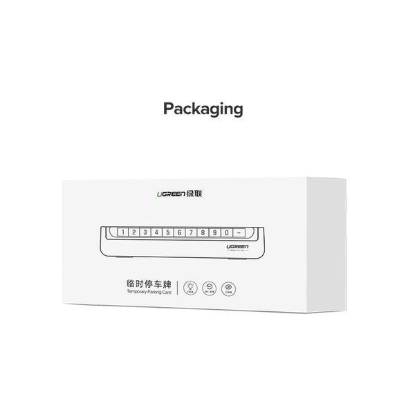Паркувальна карта UGREEN LP178 Car Temporary Parking Card (Dual Numbers)(UGR-60326) 637304743 фото