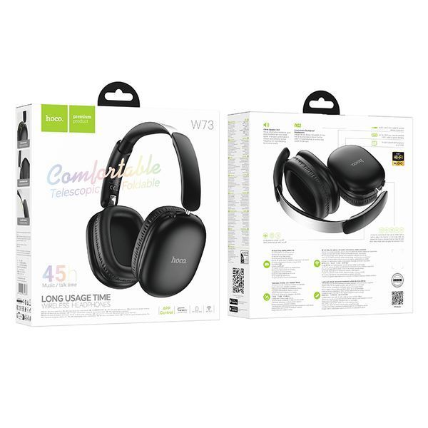 Бездротові накладні навушники HOCO W73 Graceful BT headphones(App) Silver 540896223 фото