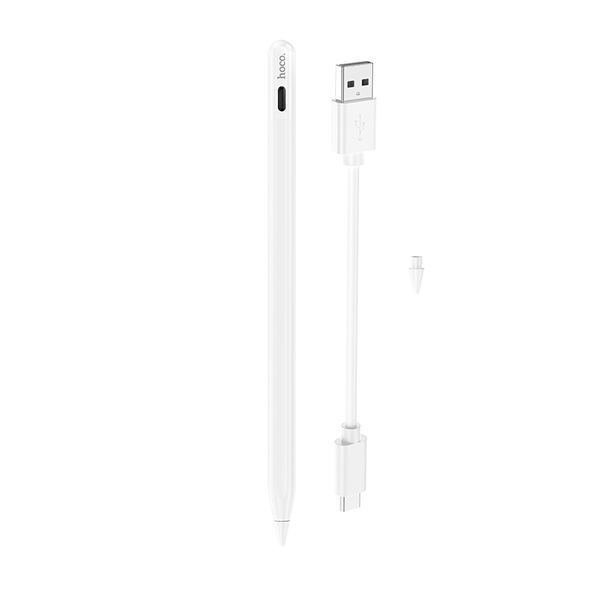 Стилус HOCO GM112 Intelligent anti-lost active capacitive pen with digital display pad dedicated White 830158201 фото