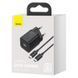 Сетевое зарядное устройство с кабелем Baseus Super Si Quick Charger 1C 25W EU Sets Black（With Mini White Cable C to C 3A 1m Black） 898095582 фото 2