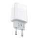 Мережевий зарядний пристрій HOCO C73A Glorious dual port charger 12W White 230312849 фото 5
