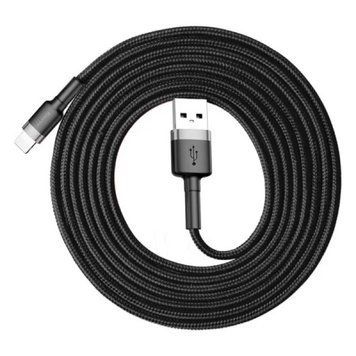 Кабель Baseus Cafule Cable USB For Lightning 1.5A 2m Gray+Black 711373017 фото