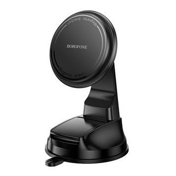 Автодержатель для телефона BOROFONE BH136 Parker ring magnetic car holder(center console) Black 200906645 фото