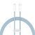 Кабель Baseus Dynamic Series Fast Charging Data Cable Type-C to iP 20W 1m Blue 673555414 фото