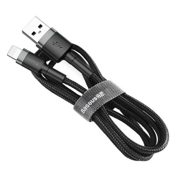 Кабель Baseus Cafule Cable USB For Lightning 1.5A 2m Gray+Black 711373017 фото