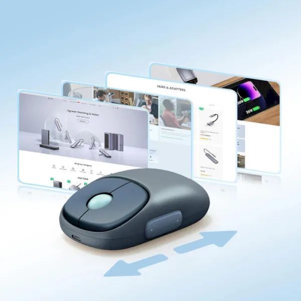 Маніпулятор миша бездротова UGREEN FUN+ Wireless Mouse Blue 653558194 фото