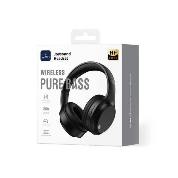 Беспроводные накладные наушники WIWU Headset TD-11 (replace TD-09) Black 490220122 фото