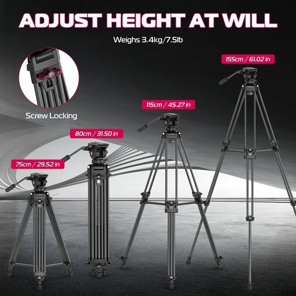 Штатив Ulanzi MT-81 Tripod (80-155cm) Black 737160859 фото