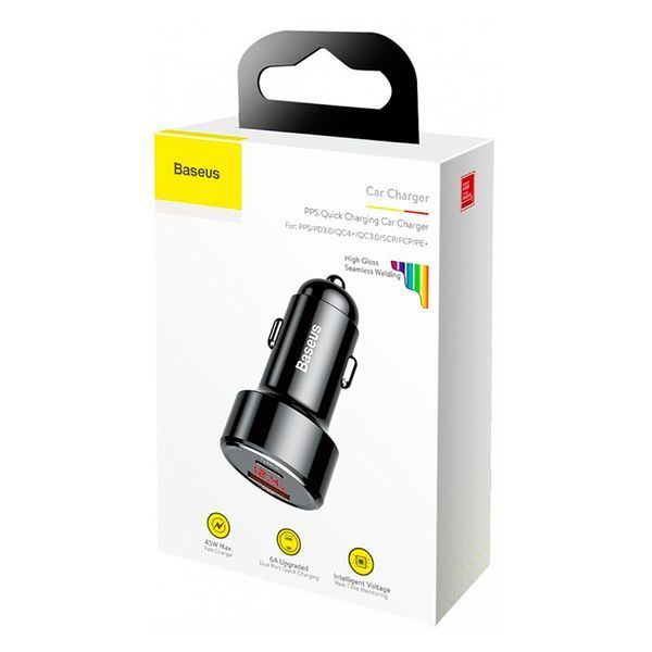 Автомобільний зарядний пристрій Baseus Magic Series PPS 45W Black 967621745 фото