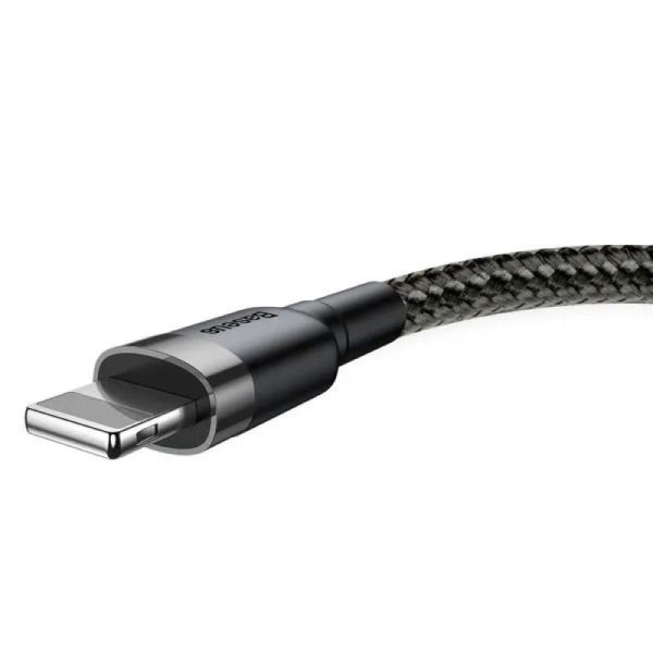 Кабель Baseus Cafule Cable USB For Lightning 1.5A 2m Gray+Black 711373017 фото