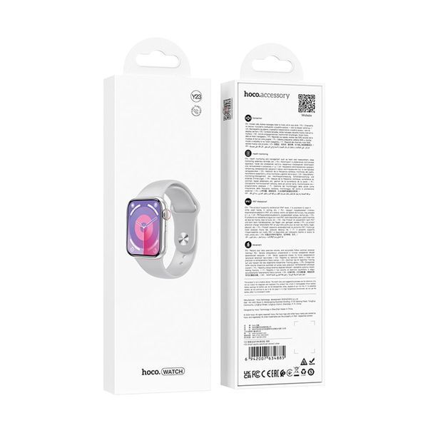 Смарт-годинник HOCO Y23 51mm. 300 mAh. IP67 Smart sports watch(call version) Silver 825676974 фото