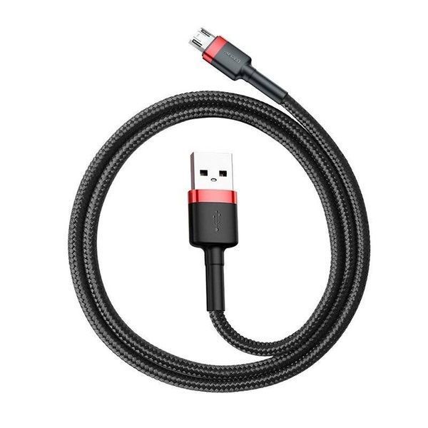 Кабель Baseus Cafule Cable USB For Micro 2.4A 1m Red+Black 594640467 фото