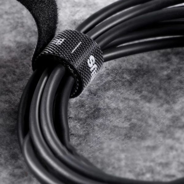 Органайзер для кабелю Baseus Circle Velcro strap 50cm Black 613467406 фото