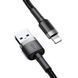 Кабель Baseus Cafule Cable USB For Lightning 1.5A 2m Gray+Black 711373017 фото 5