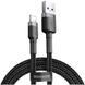 Кабель Baseus Cafule Cable USB For Lightning 1.5A 2m Gray+Black 711373017 фото 4