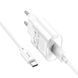 Мережевий зарядний пристрій з кабелем HOCO C109A(10.5W) Fighter single port charger set(Type-C) White 145688695 фото 4