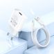 Мережевий зарядний пристрій з кабелем HOCO C109A(10.5W) Fighter single port charger set(Type-C) White 145688695 фото 9
