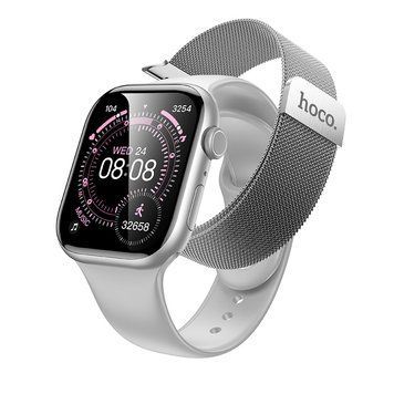 Смарт-годинник HOCO Y42 51mm. 200 mAh. IPX6 Smart watch(call version) Silver 508958657 фото