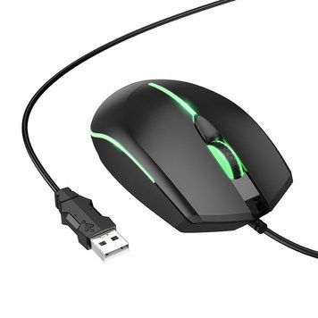 Миша HOCO GM37 Wonderful gaming luminous wired mouse Black 111594422 фото