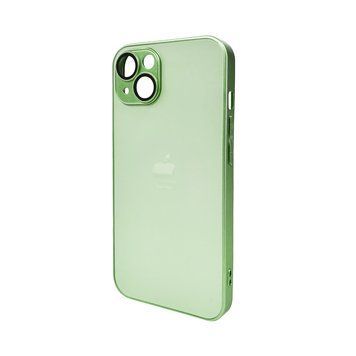 Чехол для смартфона AG Glass Matt Frame Color Logo for Apple iPhone 13 Light Green 101793215 фото