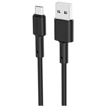 Кабель BOROFONE BX31 USB to Micro 2.4A, 1m, silicone, TPE connectors, Black 574022856 фото