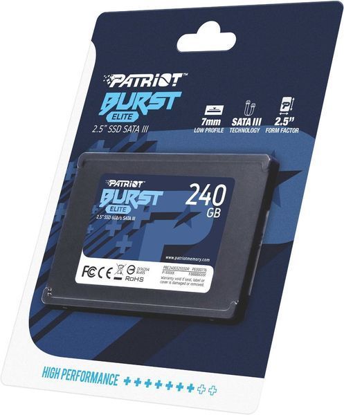 Накопитель SSD Patriot Burst Elite 240GB 2.5" 7mm SATAIII TLC 3D 407173702 фото