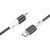 Кабель BOROFONE BX79 Type-C to Type-C 3A,60W, 1m, silicone, silicone connectors, Black 813801934 фото
