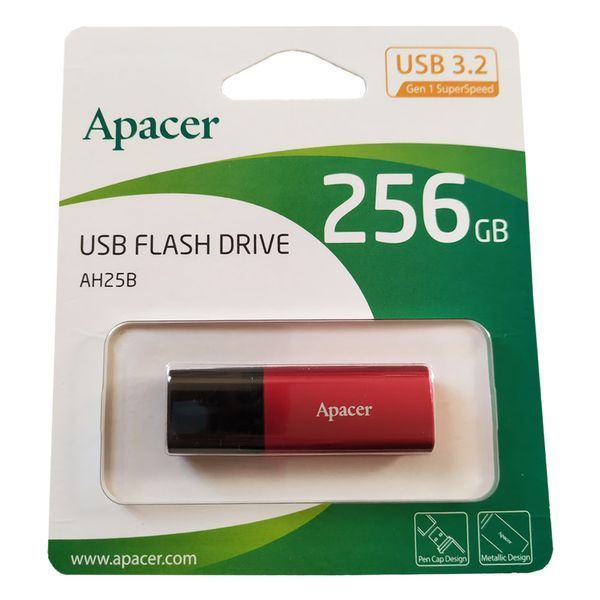 Флеш-накопитель Apacer USB 3.2 Gen 1 AH25B 256Gb Red 117357423 фото