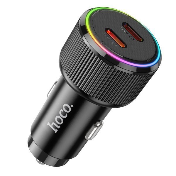 Автомобільний зарядний пристрій HOCO NZ14B Guerrero PD50W(2C) car charger Black 349391623 фото